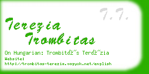 terezia trombitas business card